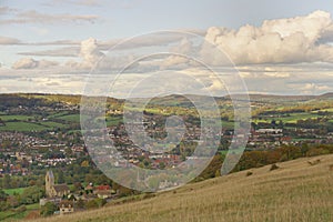 View to Stroud, Gloucestershire, England. cotswold walking photo