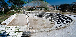 View to theater ruin at Byblos, Lebanon