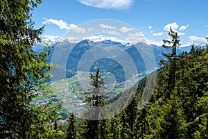 View to the tourist resort of Interlaken