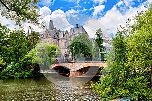 View to the University of Marburg, Germany