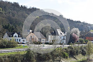 view to village Wellen at the Mosel