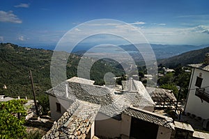 View to Volos from Makrinitsa, Greece