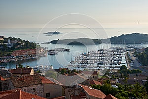 View to Vrsar Port from above -Istria,Croatia