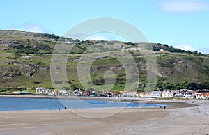 View to West Shore Beach area of Lllandudno, Wales