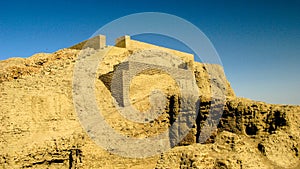 View to Western Deffufa temple in Kerma, Nubia, Sudan photo