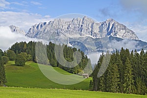 View to Wilder Kaiser mountains photo