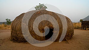 View to Wodaabe aka Mbororo tribe village, Poli, Cameroon photo