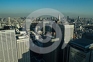 View from TOCHO Tokyo Metropolitan Government Building over Tokyo photo