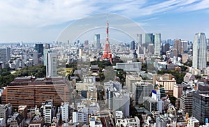 View of Tokyo tower from Roppongi Hill Tokyo,Japan