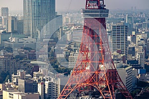 View of Tokyo tower from Roppongi Hill Tokyo,Japan