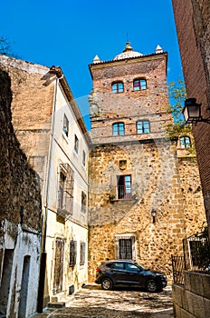 View of Toledo-Moctezuma Palace in Caceres, Spain