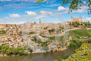 View at the Toledo old Town with Tajo river