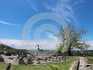 view of the tomb of the king of mandar kings in bloke, majene district, west sulawesi photo