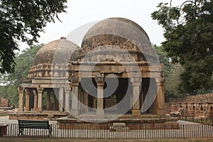 The view of tombs in Hauz Khas, Delhi photo