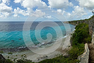 View from the top of 1000 Steps Dive Site, Bonaire