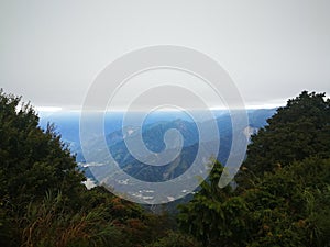 View from top at Alishan, Taiwan.