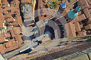 View from top of Asinelli Tower
