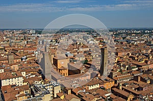 View from top of Asinelli Tower