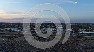 The view of the top of Broken Hill, is Broken Hill is an inland mining city in the far west of outback New South Wales, Australia.