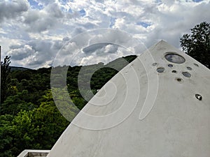 View from the top of Buffo Chapel in Unquillo, Cordoba, Argentina photo