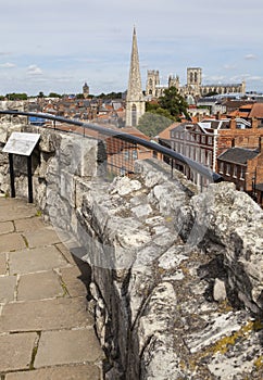 View from the Top of Clifford's Tower in York