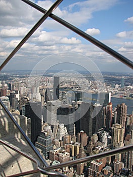 View from the top of the Empire State Building, NYC