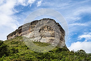 View from the top of the hill of the father inacio, morro do pai inacio, Chapada Diamantina, Bahia, Brazil