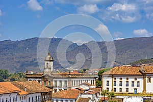 View from the top of the historic center of Ouro Preto