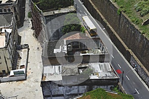 View from the top of the Ladeira da Montanha in the center of the city of Salvador, Bahia, Brazil photo