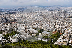 View from the top of Lykavittos Hill, Athens
