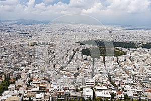 View from the top of Lykavittos Hill, Athens