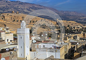 View from the top of the medina of Fez Morocco