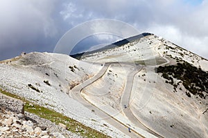 The view from the top of mont ventoux