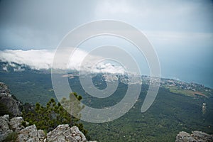 View from the top of Mount Ai-Petri.