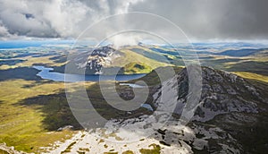 View from the top of Mount Errigal, Co. Donegal