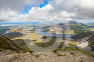 View from the top of Mount Errigal, Co. Donegal