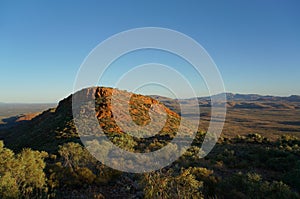 view from the the top of Mount Sonder just outside of Alice Springs, West MacDonnel National Park, Australia