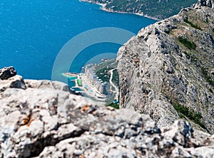 View from the top of the mountain Ilyas-Kaya on the sea photo