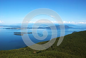 View from Mt. Constitution, Orcas Island photo