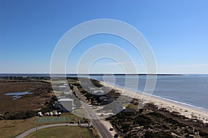 View from the top of the Oak Island Lighthouse