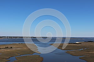 View from the top of the Oak Island Lighthouse