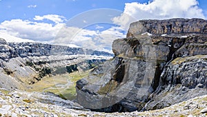 View from the top in Ordesa Valley, Aragon, Spain