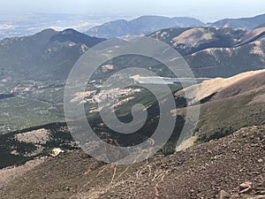 View from the top of Pikes Peak.