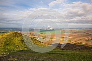 View from the top of Rana hill on power station