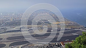 View from the top of the rock of Gibraltar