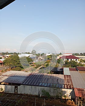 View from top of senggarang sekolah arab