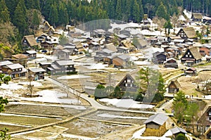 View on top shirakawago