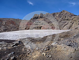 View from the top of sierra nevado ridge in chile