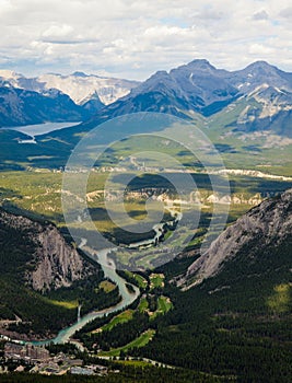 View from the top of Sulphur Mountain, Banff