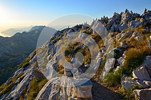 View from the top of Sveti Jure in Biokovo reservation, Croatia